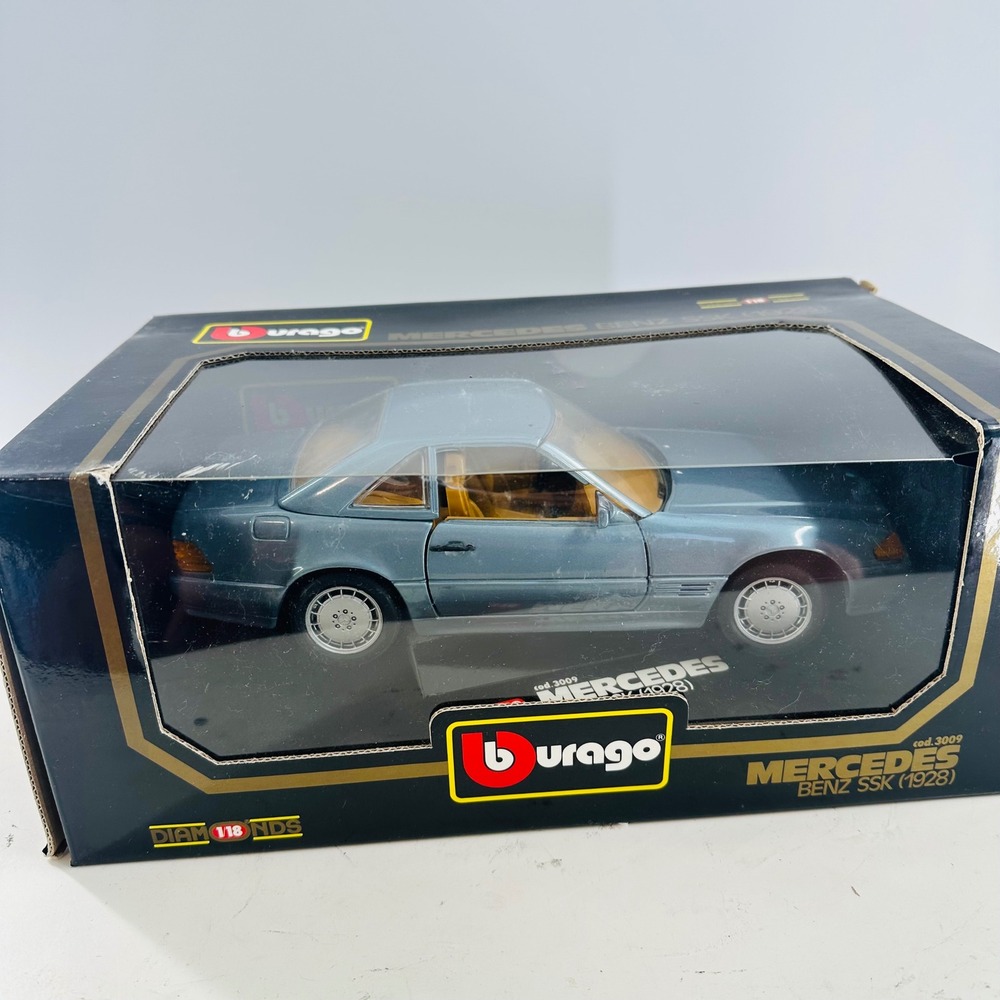 Burago Mercedes Benz SSK (1928) Diecast Metal Car Model 1:18‎ Scale New in Box